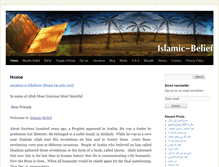 Tablet Screenshot of islamic-belief.net